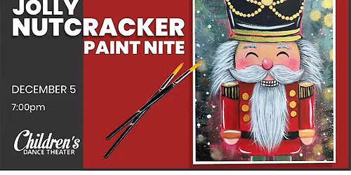 Paint Night - Jolly Nutcracker canvas