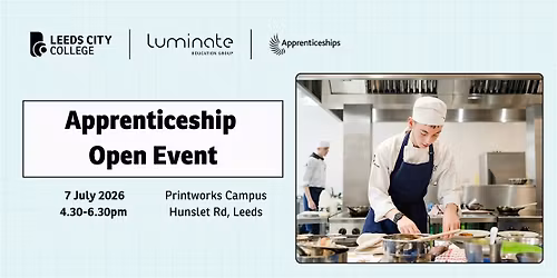 Leeds City College July Apprenticeship Open Event