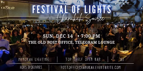 FESTIVAL OF LIGHTS CHANUKAH SOIREE