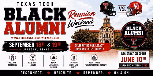 2026 Texas Tech Black Alumni Reunion Weekend