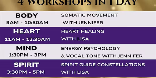 BODY, MIND & SPIRIT DAY WITH JENNIFER AND LISA