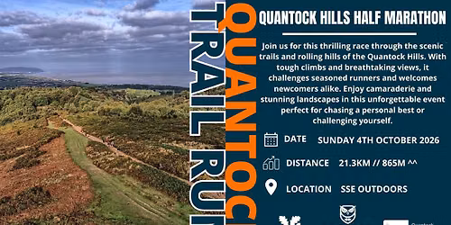Quantock hills half marathon!