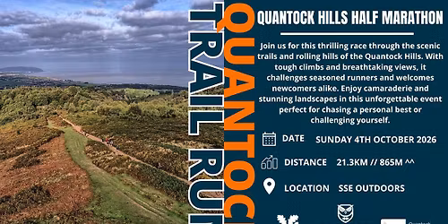 Quantock hills half marathon!