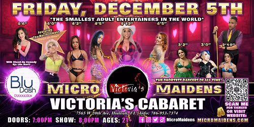 Hialeah, FL - Micro Maidens Dwarf Dancers @ Victoria's Cabaret