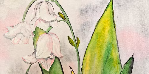 Watercolor - May Lily of the Valley