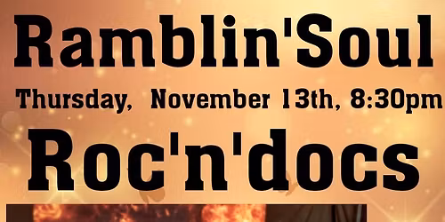 Pop up gig @ Roc'n'docs with Ramblin'Soul 