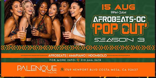 AFROBEATS-OC AUG 15TH