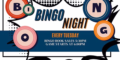 BINGO TUESDAY'S AT WILD FIELDS