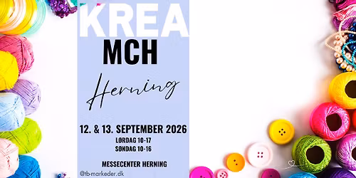 KREA MCH 2026 - Messecenter Herning 12.-13. september 2026