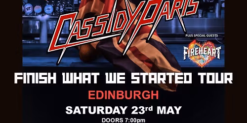 Cassidy Paris plus Fireheart at Bannerman's, Edinburgh