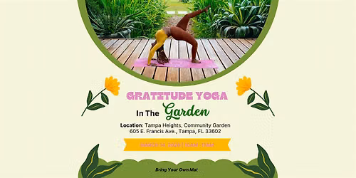 Gratitude Yoga in The Garden