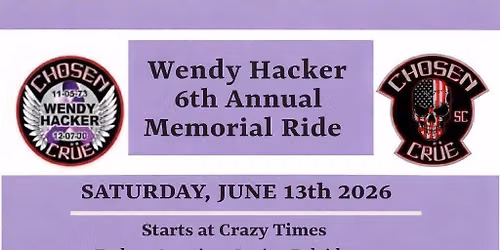 Wendy Hacker 6th Annual Memorial Ride