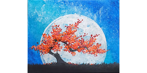 Bonsai Tree Moon - Paint and Sip in Tyler | Classpop!\u2122