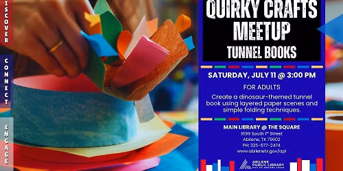 Quirky Crafts: Tunnel Books (Main Library)
