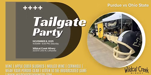 Tailgate Party! Purdue vs. OSU