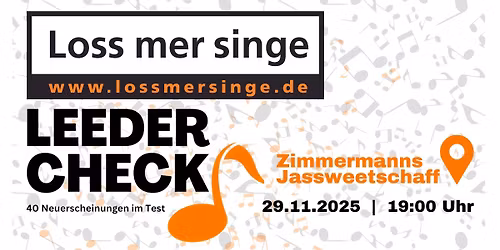 LEEDERCHECK in Zimmermanns Jassweetschaff