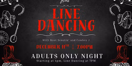 December Line Dancing at Urban Apples (21+)