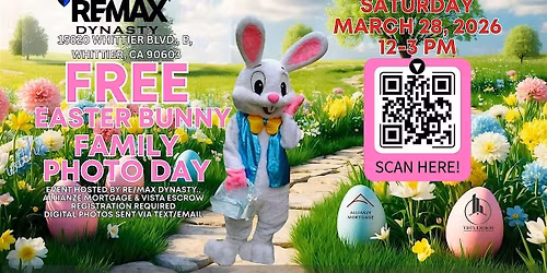 FREE EASTER BUNNY FAMILY PHOTO DAY