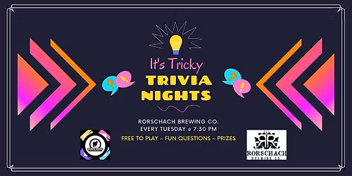It's Tricky Trivia at Rorschach Brewing Co.