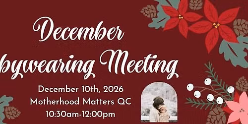 December Babywearing Meeting 