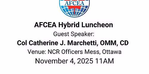 AFCEA November Hybrid LUNCHEON: Col Catherine J. Marchetti, OMM, CD