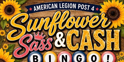 Sunflower Sass & Cash Bingo