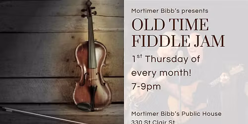 Old Time Fiddle Jam at Bibb's Pub!