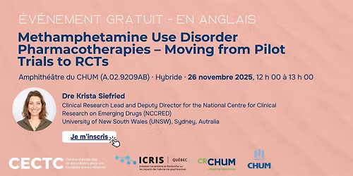 Midi scientifique - Dr. Krista Siefried, 26 nov 2025, 12h -13h - En anglais