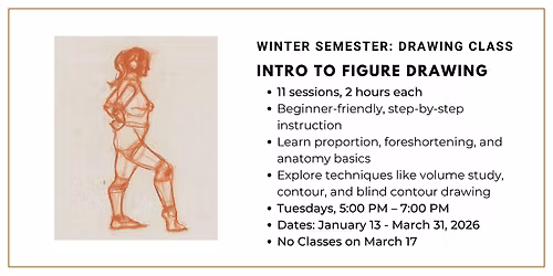 Winter Semester Class: Intro to Figure Drawing