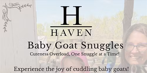 BABY GOAT SNUGGLES!
