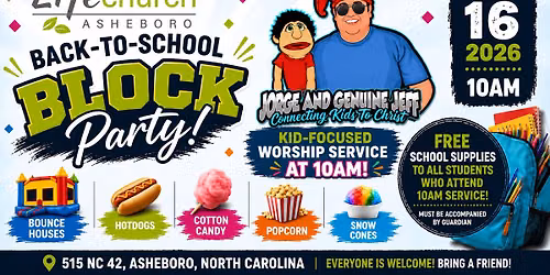 LIFEchurch Back to School Service & Block Party