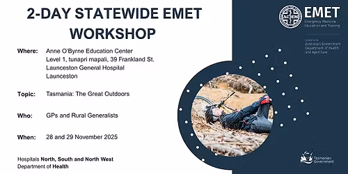 2-day Statewide EMET Workshop 2025