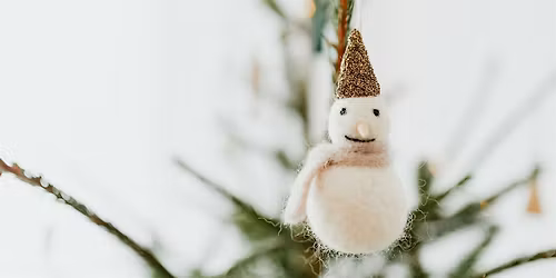 Needle Felting Festive Baubles