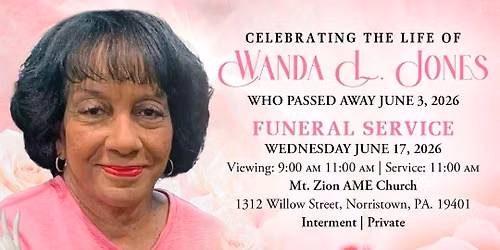 Celebration of Life Wanda L. Jones