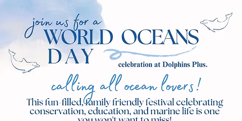 World Oceans Day @ Dolphins Plus