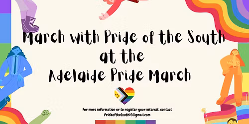 Travel and March with Pride of the South at the Adelaide Pride March