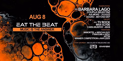 Eat The Beat Saturdays | Aug 8