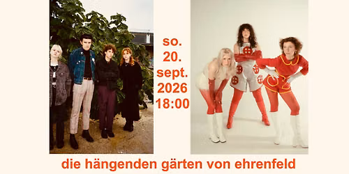 Matinee mit Laundromat Chicks & Topsy Turvy, die h\u00e4ngenden G\u00e4rten von Ehrenfeld - K\u00f6ln 