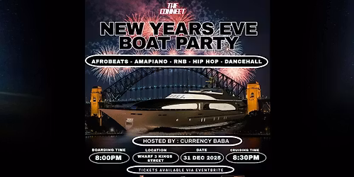 NEW YEARS EVE BOAT PARTY- AFROBEATS - HIP HOP - RNB -  AMAPIANO - REGGAETON