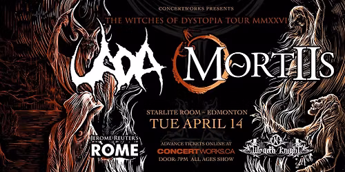 UADA \/ MORTIIS 'The Witches of Dystopia Tour MMXXVI