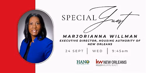 Special Guest: Marjorianna Willman, Executive Director, HANO