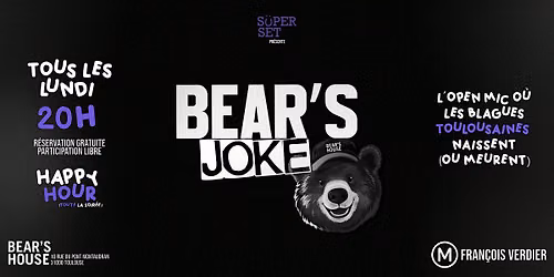 Stand-up \u00e0 Toulouse au Bear's Joke