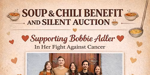 Soup & Chili Benefit and Silent Auction supporting Bobbie Adler
