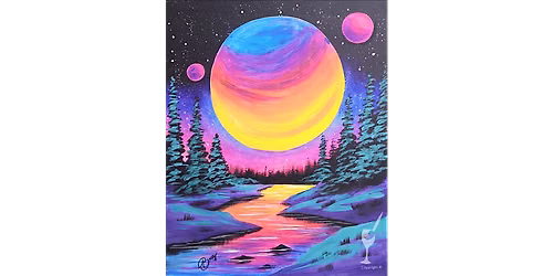 Nighttime Neon - Paint and Sip in New Braunfels | Classpop!\u2122