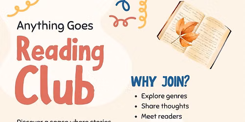 Ages 18+ Anything Goes Reading Club