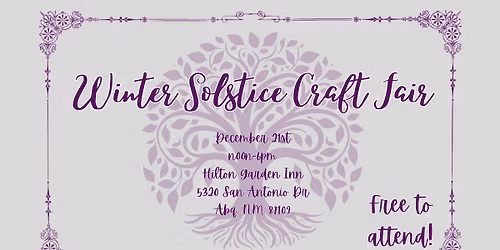 Winter Solstice Craft Fair
