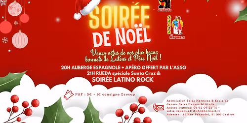 Soir\u00e9e Latino Rock sp\u00e9ciale No\u00ebl \ud83c\udf85 \ud83c\udf84