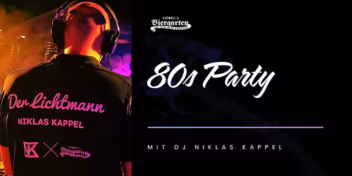 80s Party im Biergarten