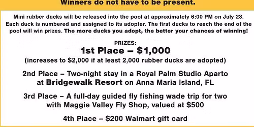 Duck Race To Benefit Medical Patient Modesty