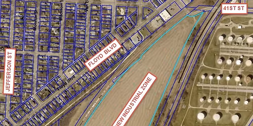 Vote #2 Sioux City Zoning for rezonging 3700 Jeferson into General Industrial